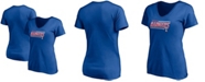 Fanatics Women's Royal Texas Rangers Plus Size Mascot in Bounds V-Neck T-shirt